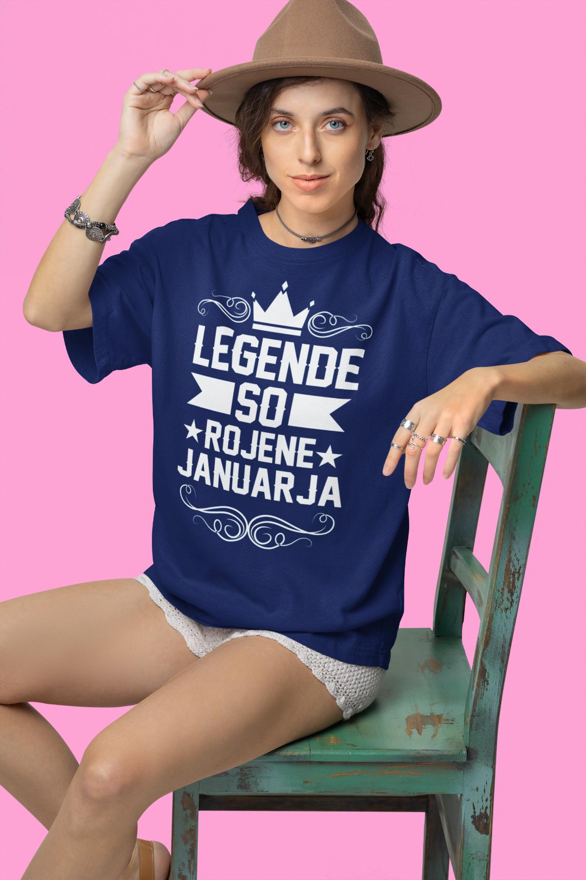 Ženska majica Legende So Rojene Januarja