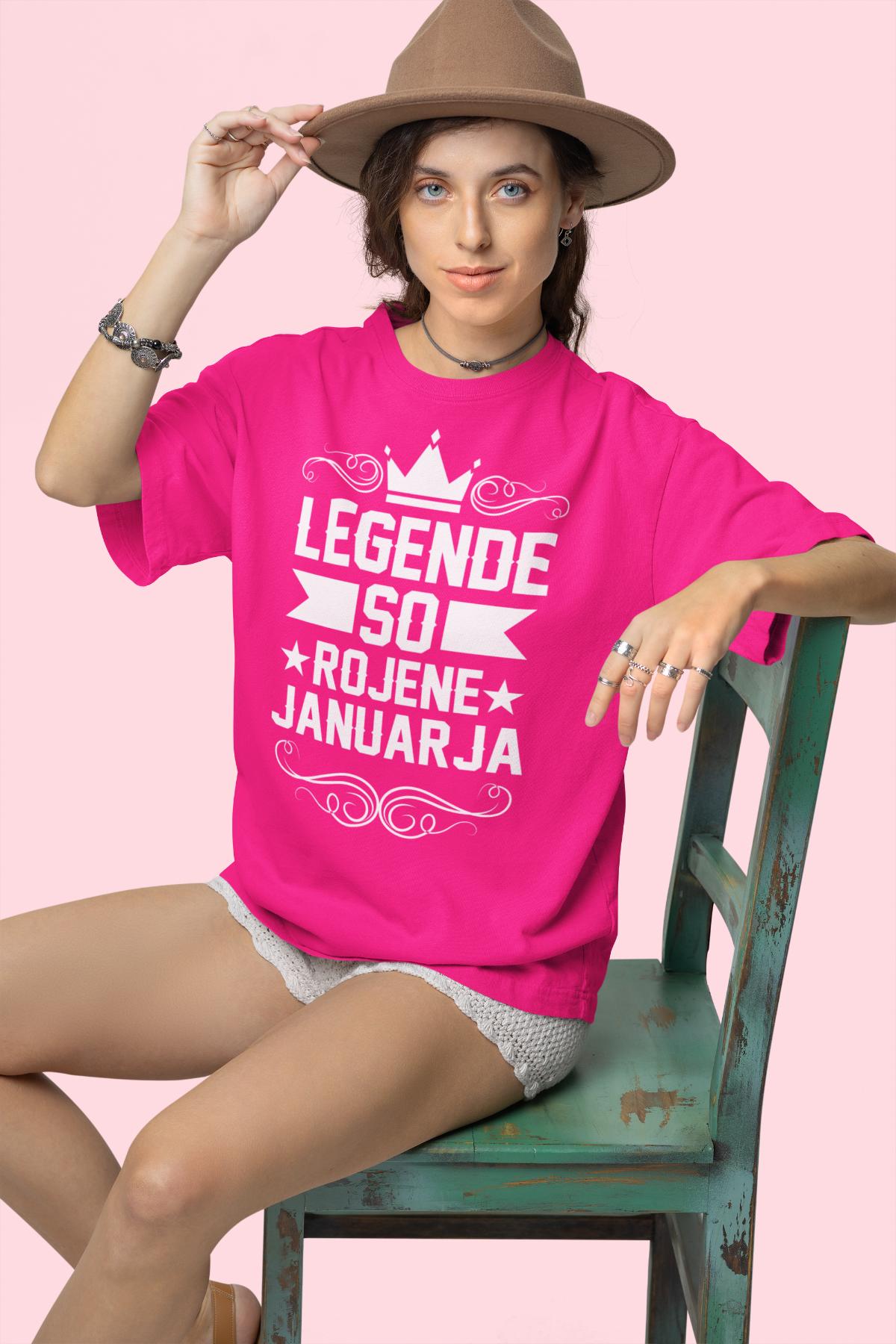 Ženska majica Legende So Rojene Januarja