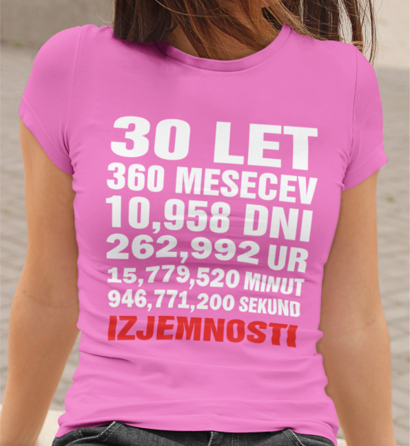 Majica 30 Let Izjemnosti