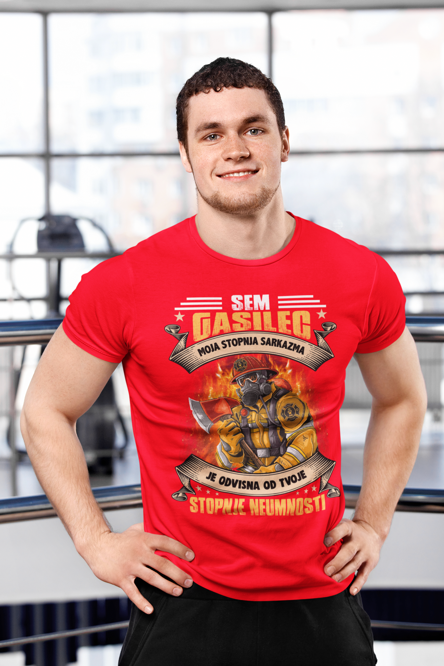 Majica Gasilec Moja Stopnja Sarkazma Je Odvisna Od Tvoje Stopnje Neumnosti