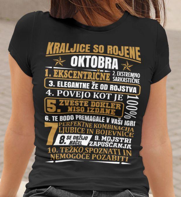 Outlet Majica Kraljice So Rojene Oktobra