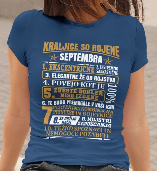 Majica Kraljice So Rojene Septembra