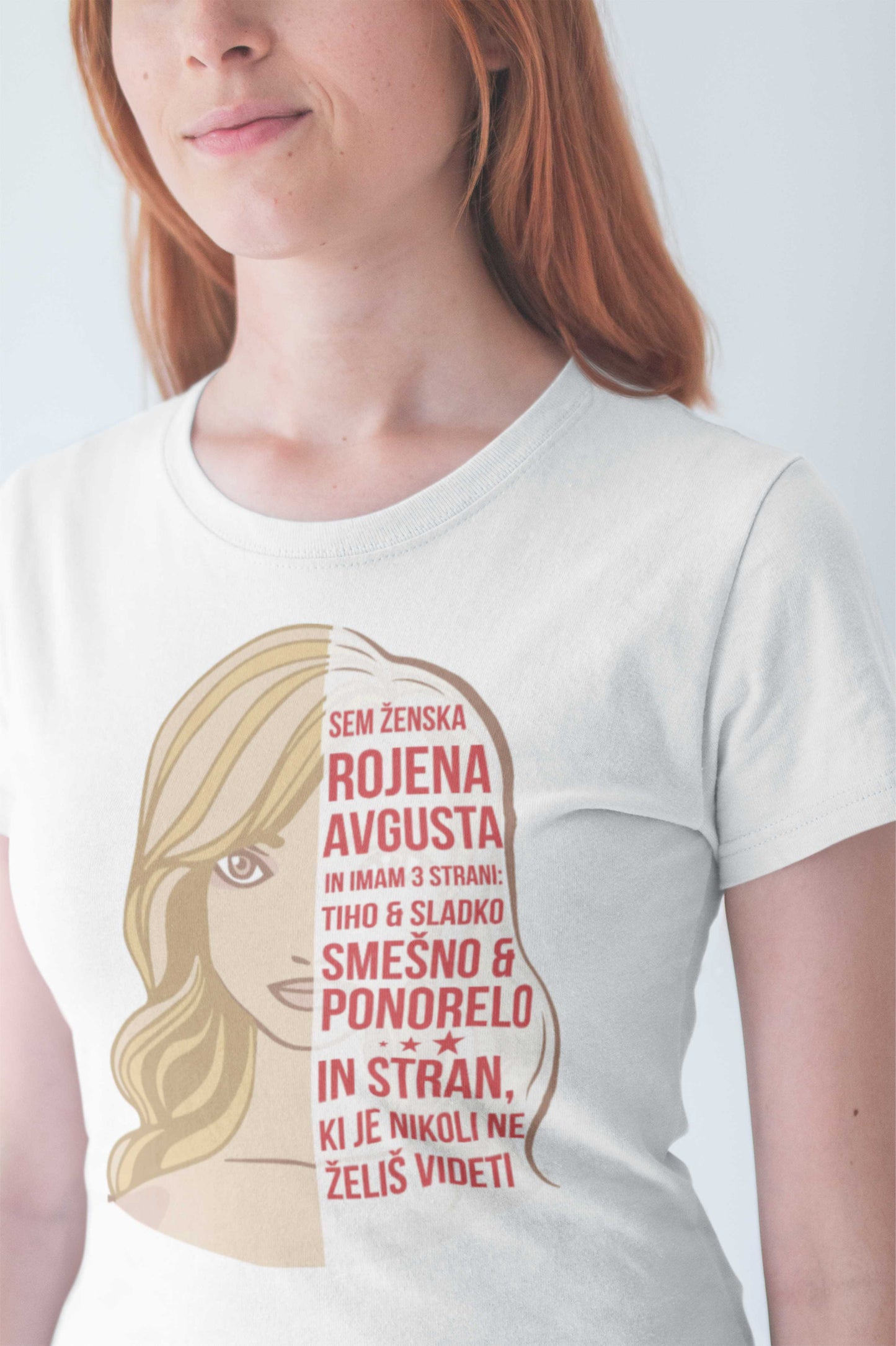 Majica Sem Ženska Rojena Avgusta