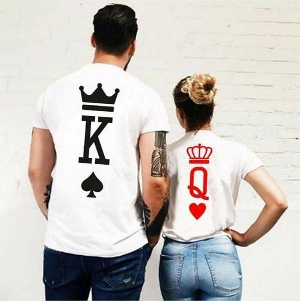 Majica Za Pare King & Queen Card