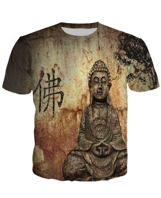 Majica Buddha Zen - 3D Celosten Potisk