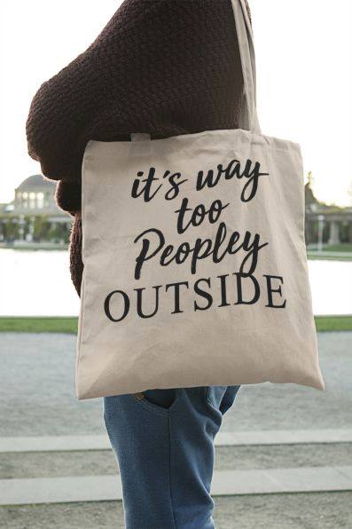 Vrečka - it's way too peopley outside