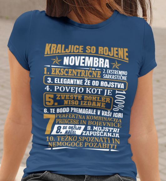 Majica Kraljice So Rojene Novembra