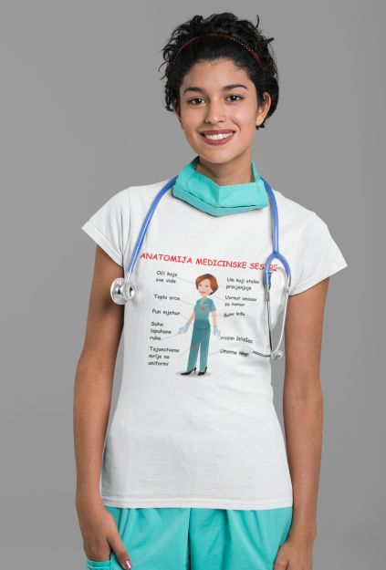 Majica Anatomija Medicinske Sestre
