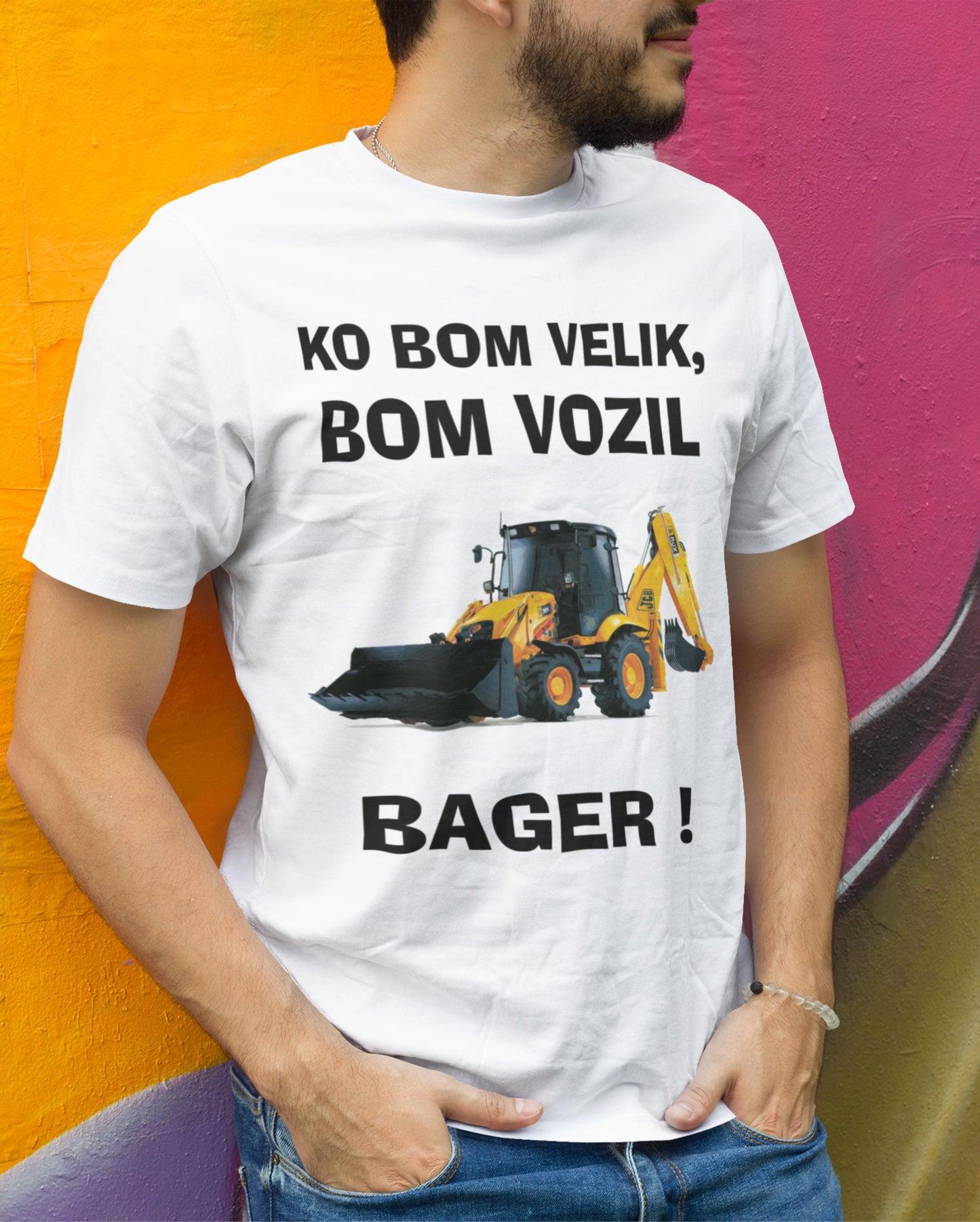 Majica - Ko bom velik bom vozil BAGER